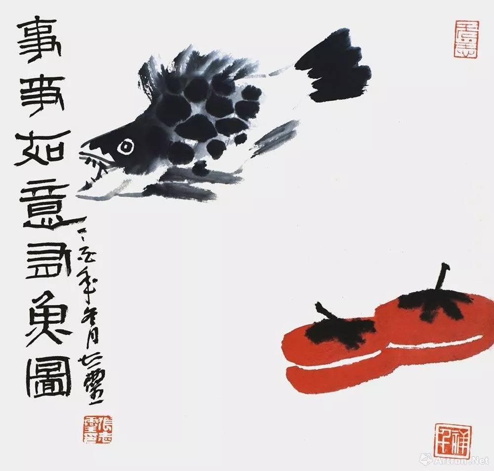 事事如意有鱼图